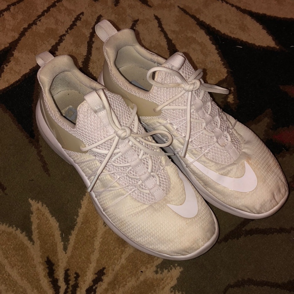 White Nike Flywire Sneakers